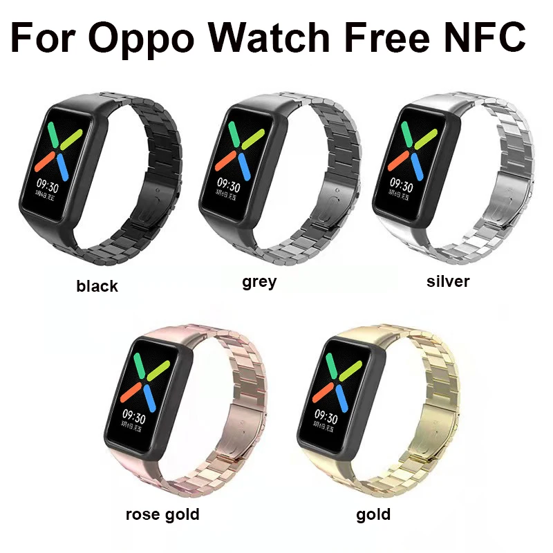 Stainless Steel Bracelet for OPPO watch Free NFC  strap band for OPPO watch Free smart watch band Accessories
