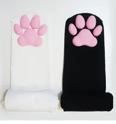 Pawpads Pink Cat Paw Pad Thigh High Socks For Women Cute 3D Lolita Kitten Claw Stockings Sleeves Ear For Cosplay Accessories New