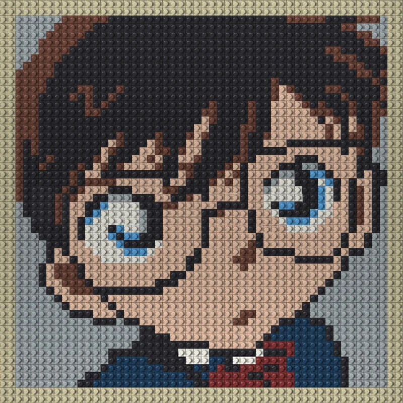 

New MOC Pixel Art Detective Conan Mosaic Painting Building Blocks Kids Toys Home Decoration Paintings Puzzle DIY Christmas Gifts