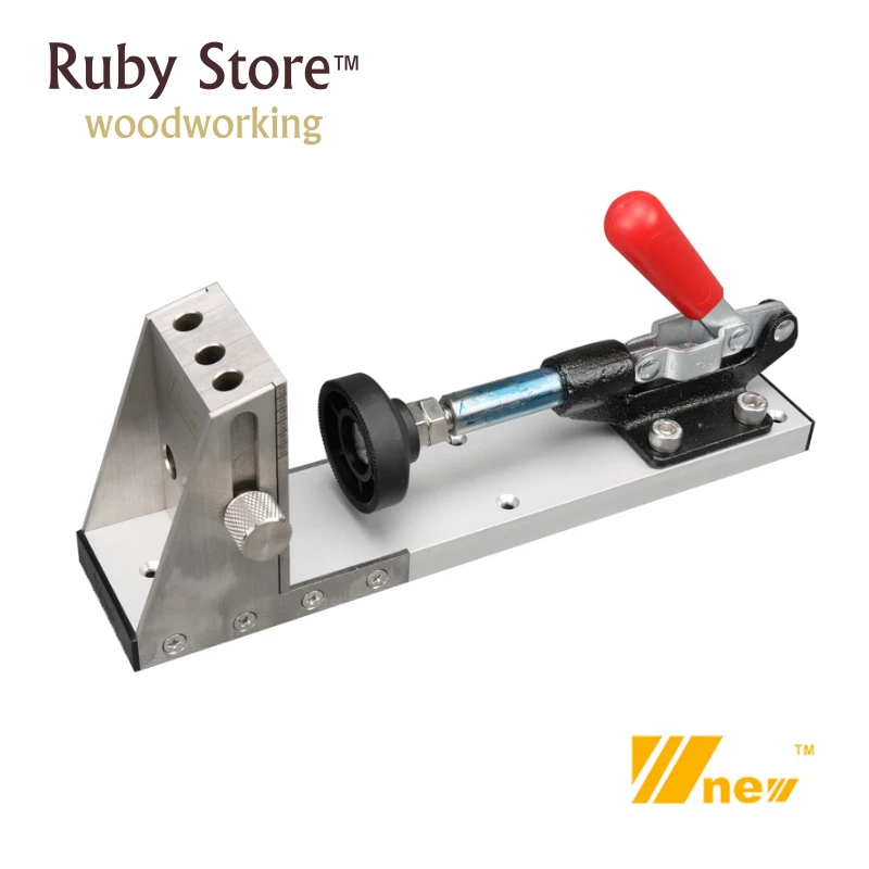 

UPDATED - Heavy Duty Pocket Hole Jig Kit Gr12Mov Mold With 9mm Step Drill Bit and Dust Port Connection