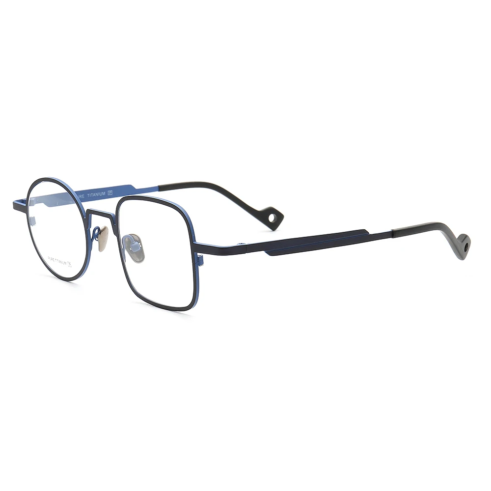 Mismatch Men Titanium Square Glasses Frames Women Round Optical Eyewear Retro Metal Fashion Funky Eyeglass Frames Prescription