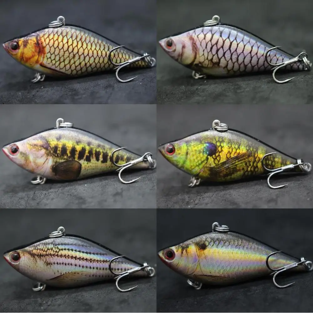 wLure Fishing Lure 13g 6cm Lifelike Painting Long Casting Jigging Fast Retrieving Tight Wiggle Sinking Lipless HL697