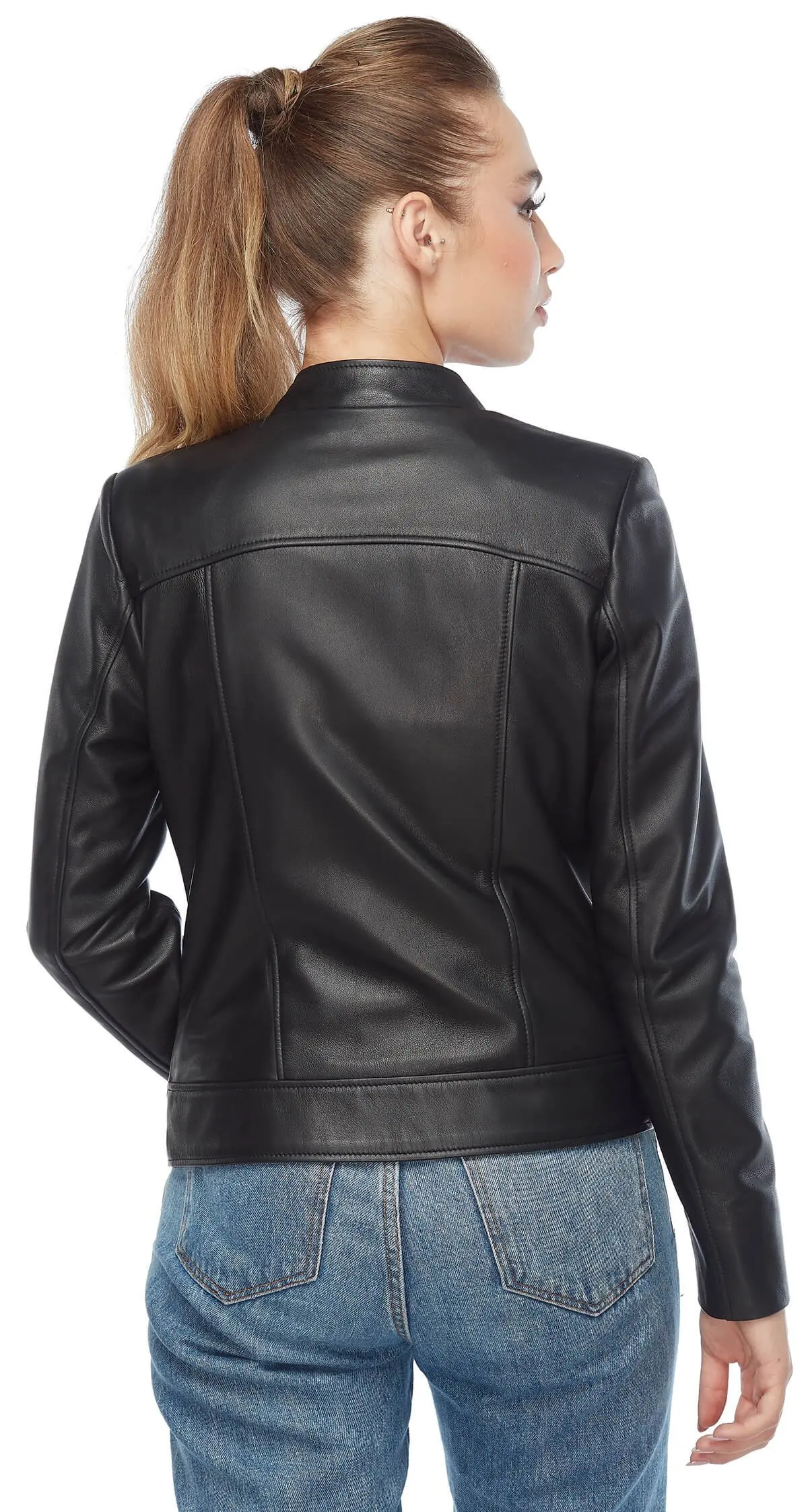 Echtes Leder Frauen Jacke Mäntel Echt Original Lammfell Herbst Winter 2022 Biker Schlank Große Größe Nostaljık Türkei Francesca