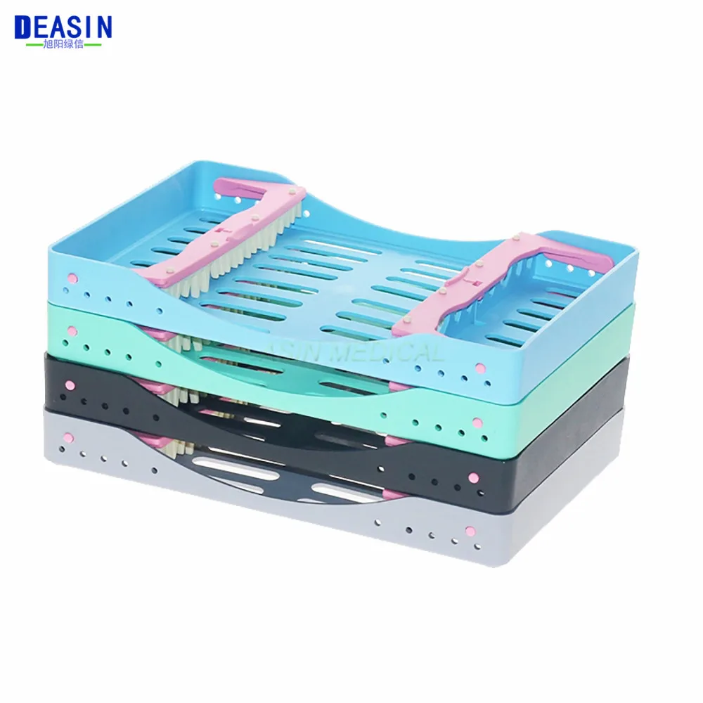 

1 pc Dental Hight Quality Arrival 3/5/10 Holders 135℃ Plastic Sterilization Box Autoclavable Instrument Tools