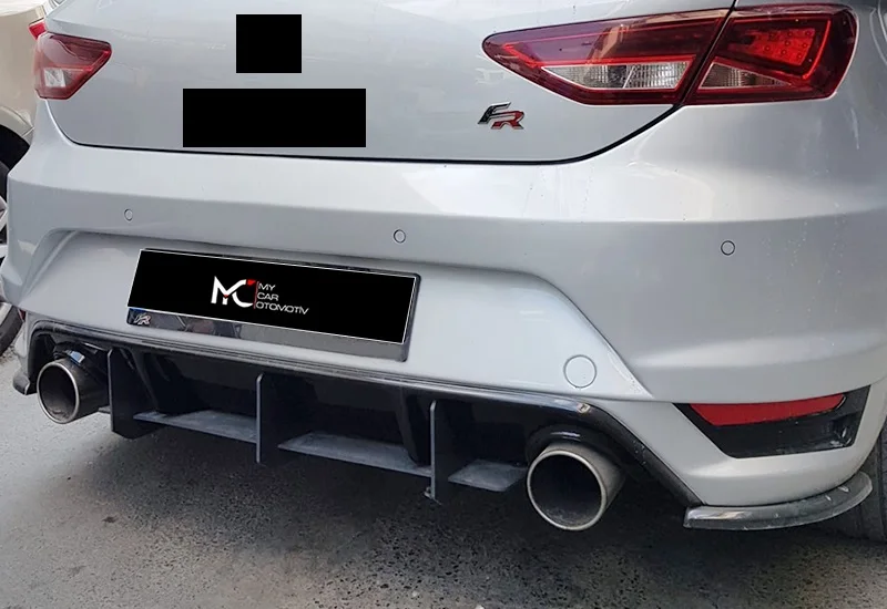 Rear Bumper Splitter Diffuser For Seat Leon MK3 Aero car accessories splitter spoiler diffuser car tuning  side skirts wing