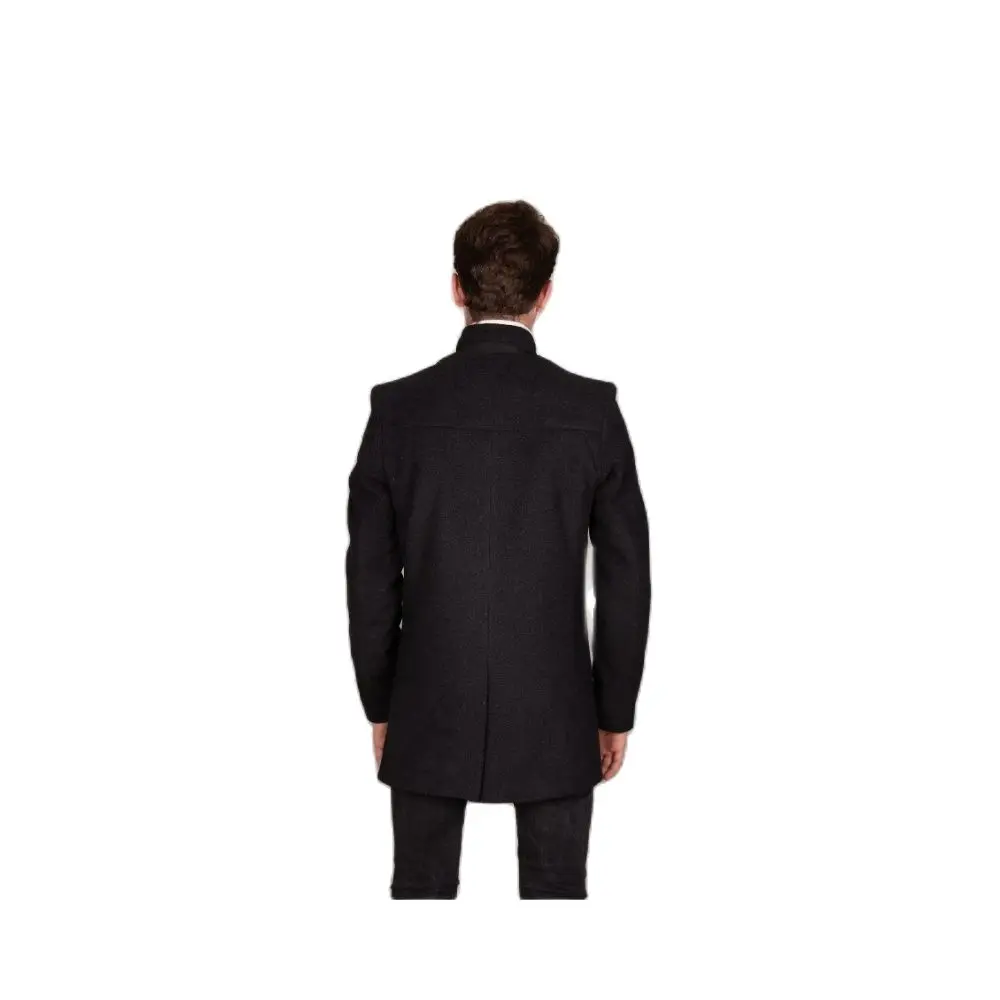 Manteau en cuir fumé avec fermeture éclair pour homme, vêtement d'extérieur de haute qualité, de Style jeune, collection automne-hiver 2021