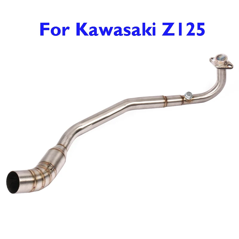 

Motorcycle Slip on 51mm Z125 Exhaust Pipe System Connection Link Tube Pipe Stainless Steel Header Front Link for Kawasaki Z125