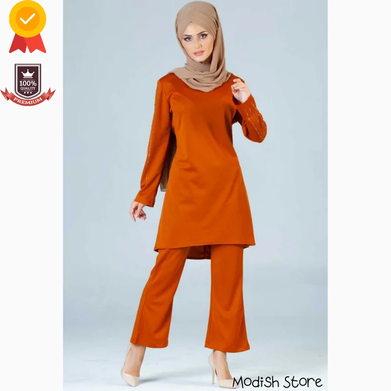 Hijab combina conjuntos musulmanes para mujer, tallas grandes de Dubai, Abaya, Turquía, ropa musulmana, Abaya, caftán, vestido Maxi, ropa islámica,