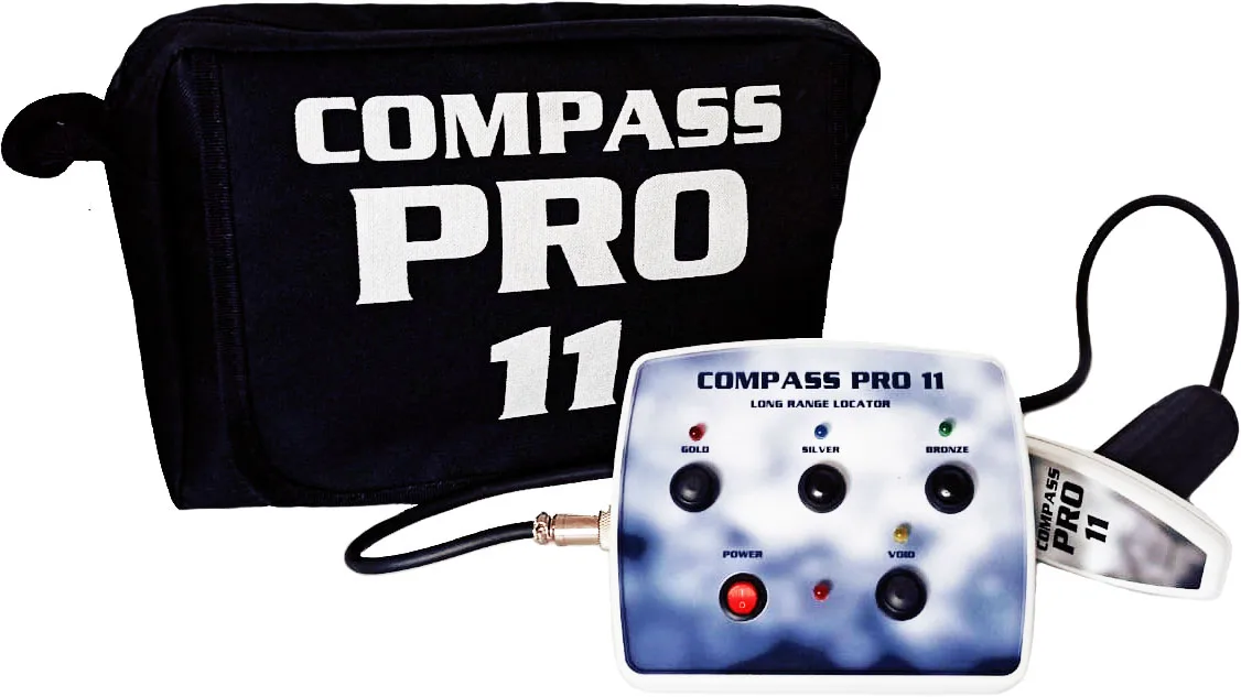 Compass Pro 11 Area Scan Detector 1.5 Kilometers Area Scan Capacity Gold Silver Bronze Detection