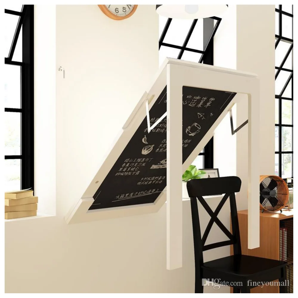 Foldable Wall Mounted Multi-Purpose Dining table Shelf Office Desk Kitchen Wood Furniture Floating Table Smart Home Decoration Storage