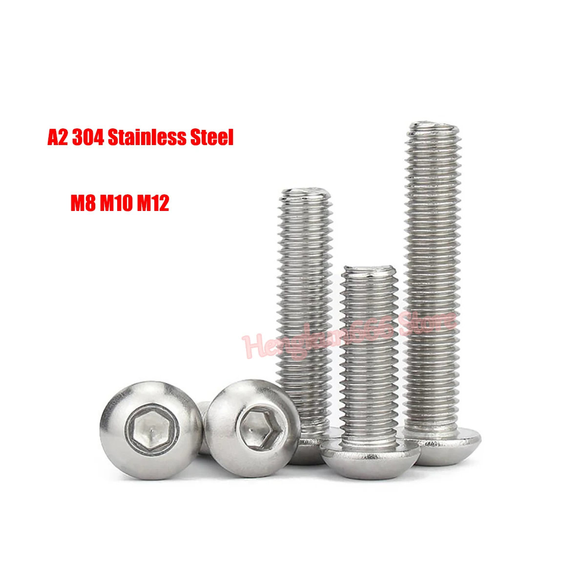 Болты M8 M10 M12 A2 304 из нержавеющей стали с заглушкой и головкой, шестигранные болты ISO7380 с круглой головкой и шестигранным хвостовиком Болты M8 M10 M12 A2 304 из нержавеющей стали с заглушкой и головкой, шестигранные болты ISO7380 с круглой головкой и шестигранным хвостовиком