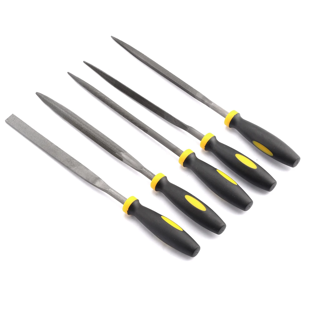 5pcs/6pcs  Metal Rasp Needle Files Set Wood Carving Tools for Steel Rasp Needle Filing Woodworking Hand File Tool