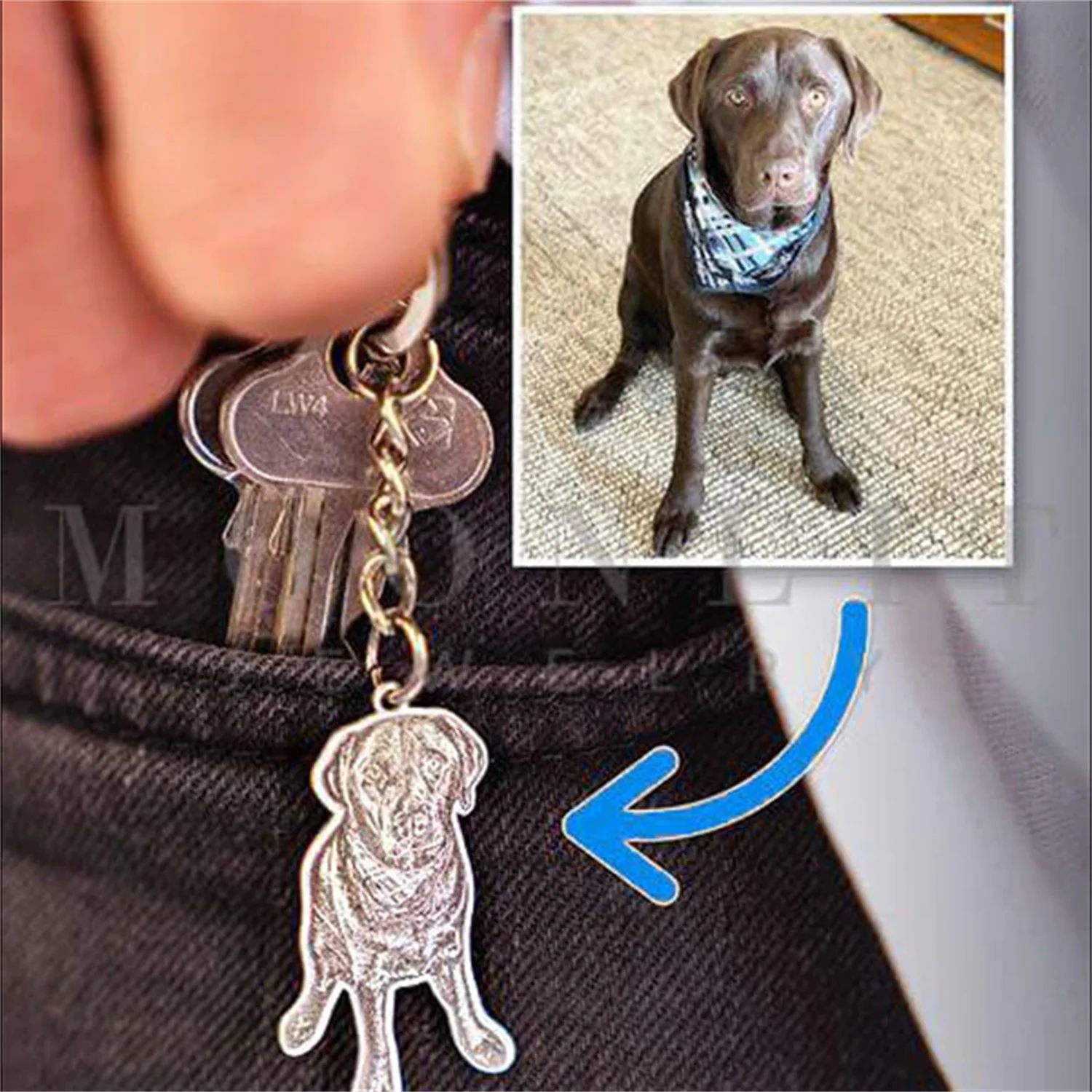 Personalized Car Keychain Custom Dog Cat Picture Pendant Cute Animal  Gifts Engraved Images Keyring Jewelry Fathers Day Gifts