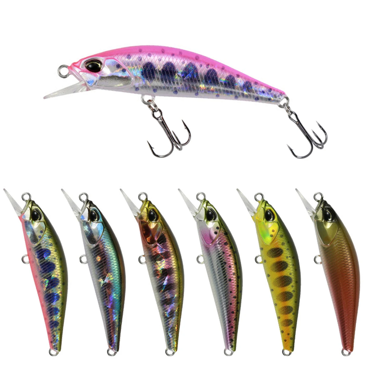 Wobbler Minnow que se hunde – jerkbait para trucha y lubina curricán - imagen 3