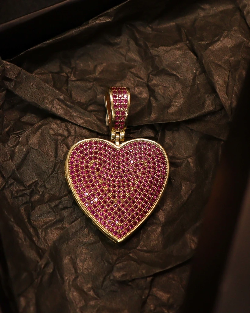 Heart Pendant in Ancient Coin 5 Models-Eternal Guarantee in Color! Gold identical to 18K gold