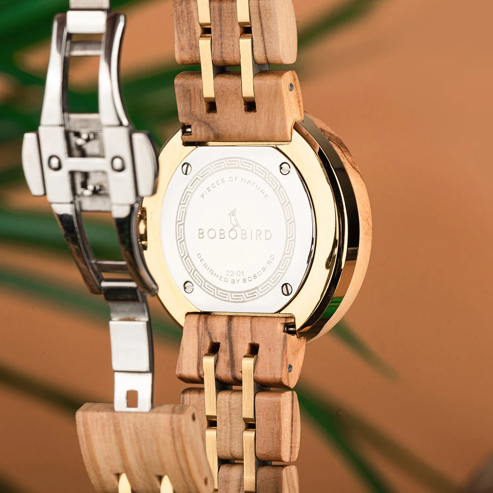 BOBO BIRD Women Watches Luxury Woman Date Quartz Watch Luxury Versatile Ladies Wooden Timepieces Custom Logo Drop Shipping