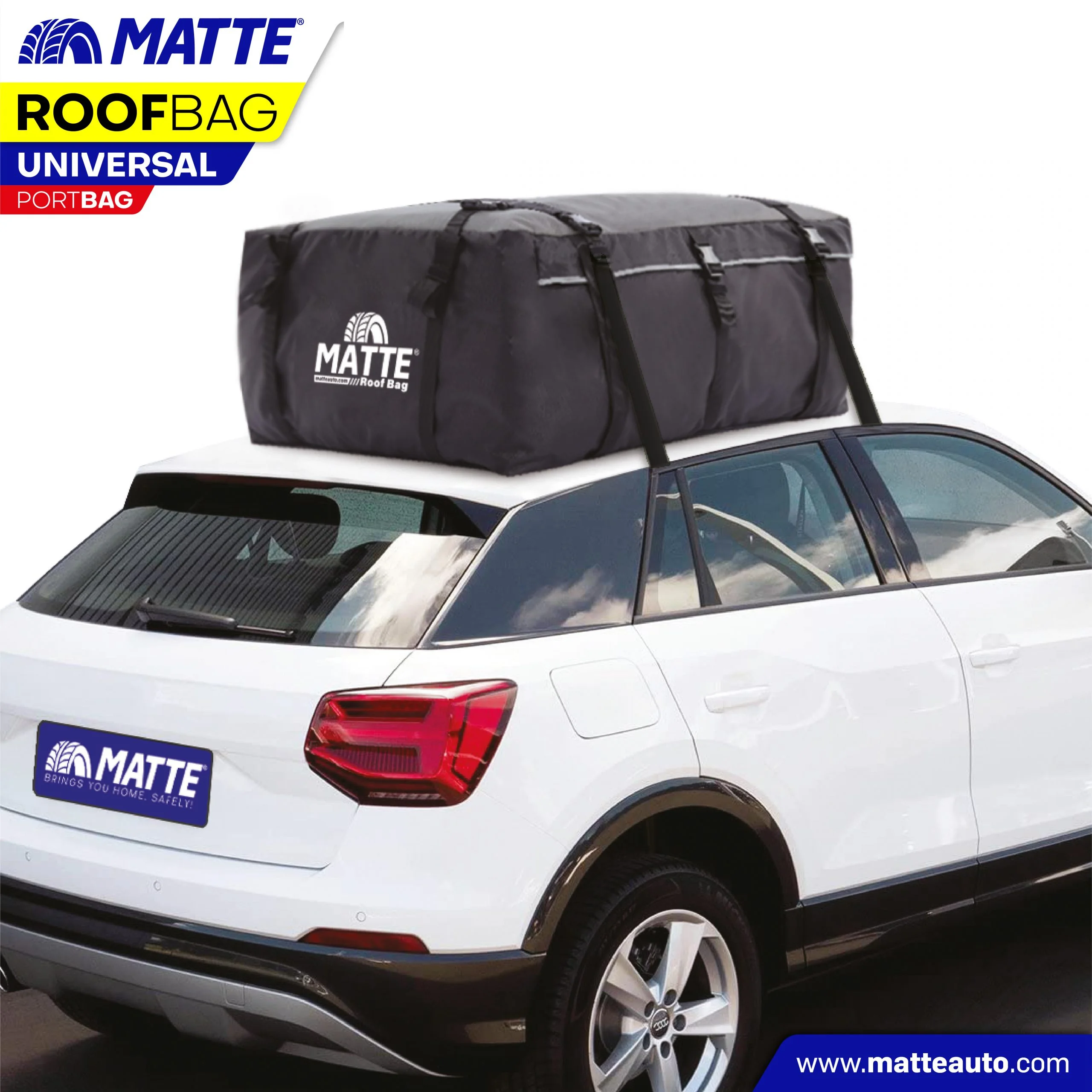 Matte Truck Roof Bag New Generation Roof Rack Trunk Waterproof Universal Roof Luggage 500 Liter Storage Space