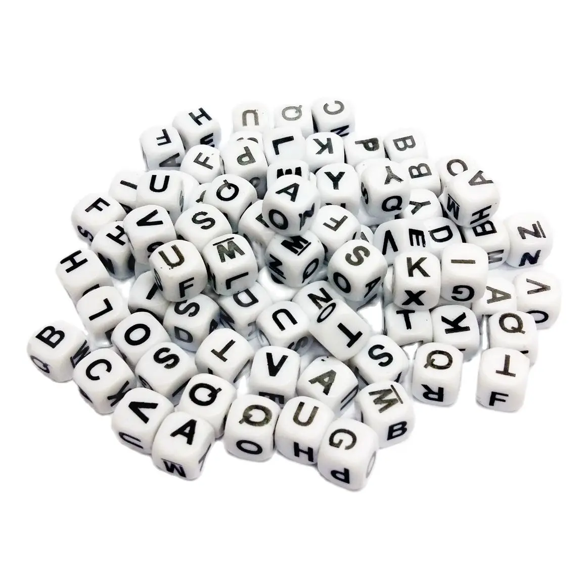 40 Pcs Per Set 6-Sided Dice English Alphabet Letters Dials Board Cube Game Accessories For Kids Educational Party Toys