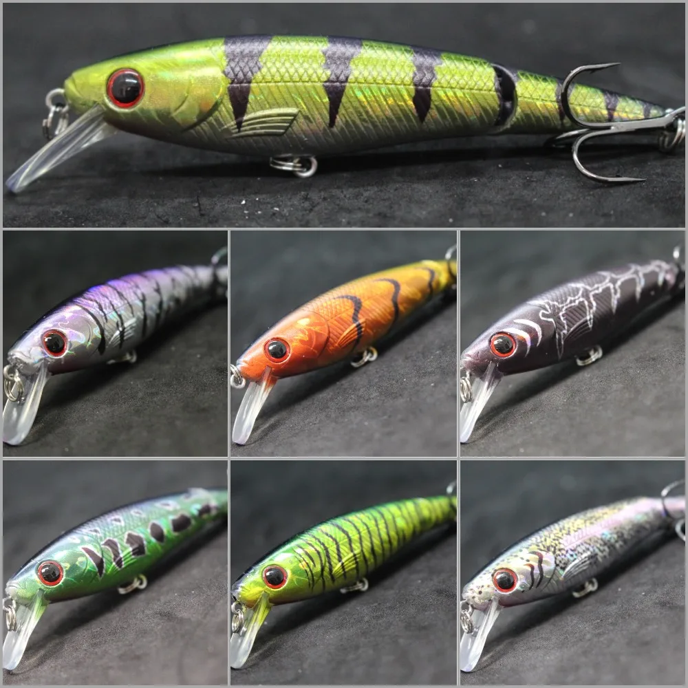 WLure Jerkbait Articulado S652 – 10cm flotante ojos 3D