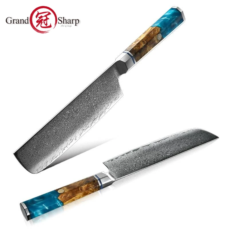 

Japanese Damascus Knives Chef Kitchen Knife 67 Layers VG10 Stainless Steel Chopping Vegetables Cooking Tools Cleaver Slicing