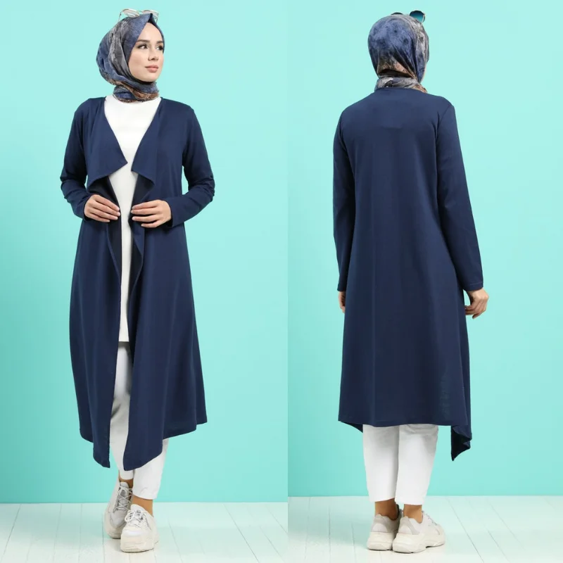 2021 New Season Autumn Winter Long Cardigan Knitwear Knitted Fabric Muslim tops Muslim suits Tunic women Abayas Modest Islamic