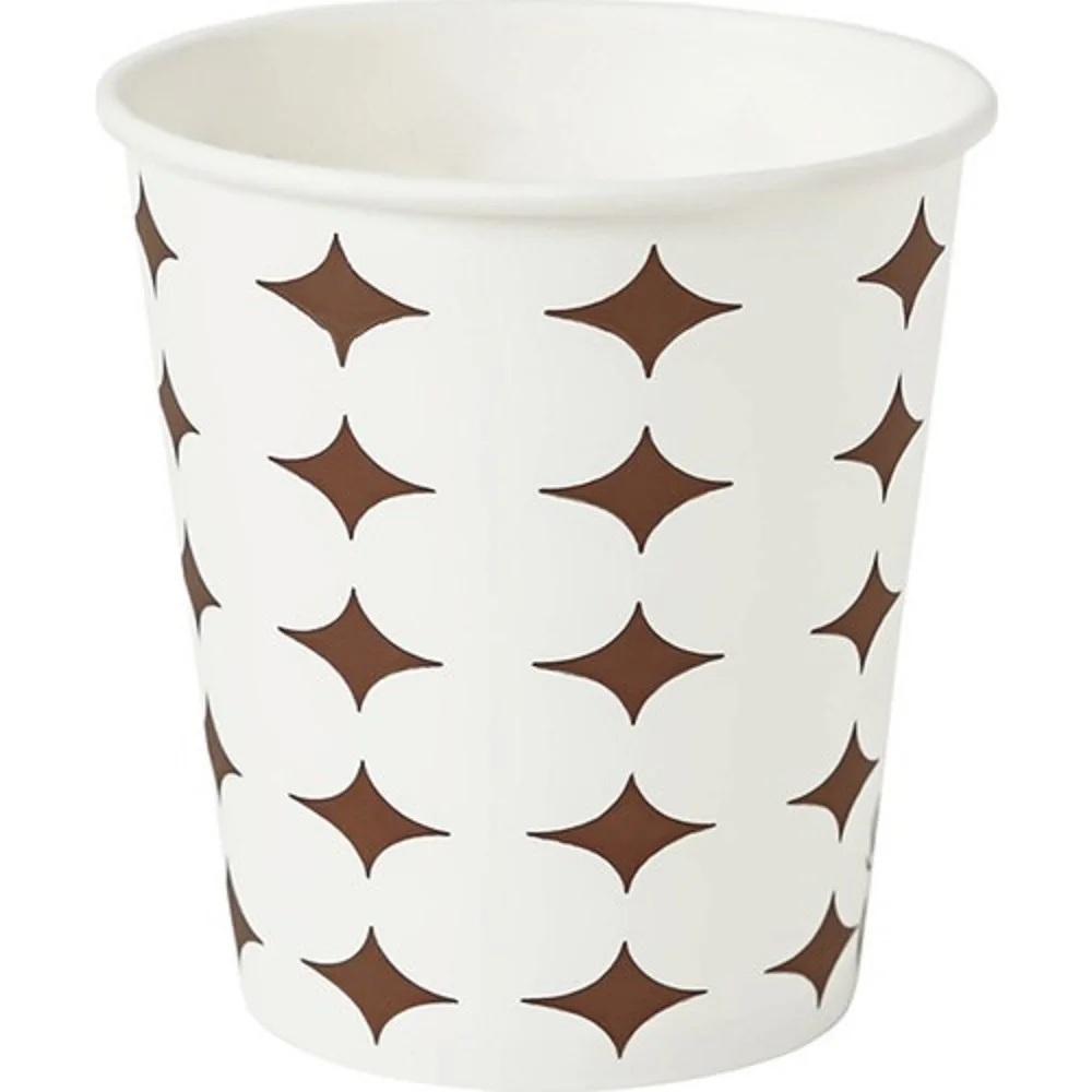 Copos de papel descartáveis para café, chá, leite, acessórios de cozinha, festa, 180ml, 50Pcs