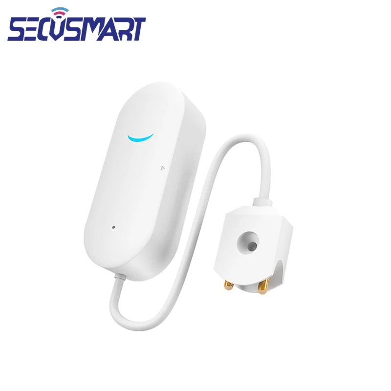 WiFi Leak Sensor Alarm Tuya Water Leakage Detector Flood Leak Alert Level Overflow Smart Life Home Burglar Security Alarm System
