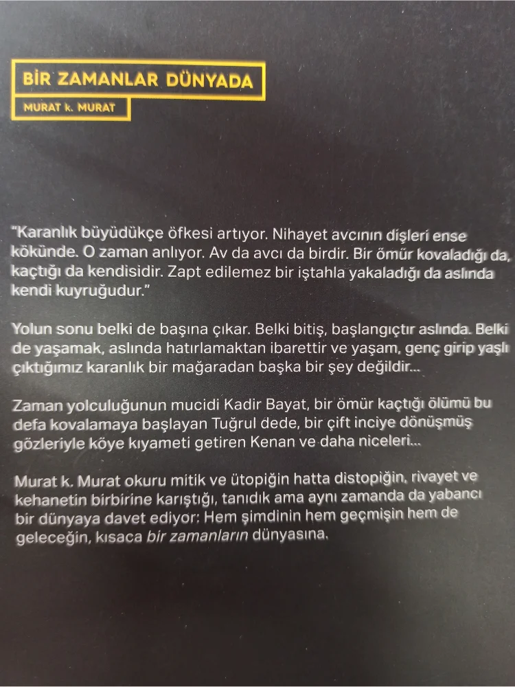 Melhores livros turcos "bir zamanlar dünyada" -"era uma vez no mundo" de murat k. murat