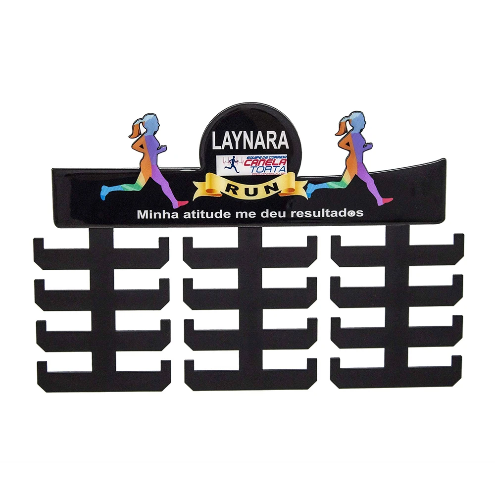 Porta race medals female personalized with your name and logo mark his staff organize their accomplishments