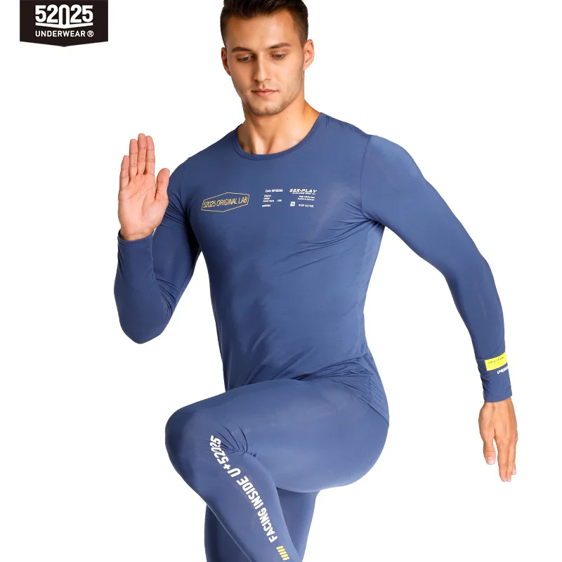 52025 Men Thermal Underwear Women Thermal Underwear Soft Comfortable Fashion Long Johns Modal Thermal Underwear Set Men Thermal