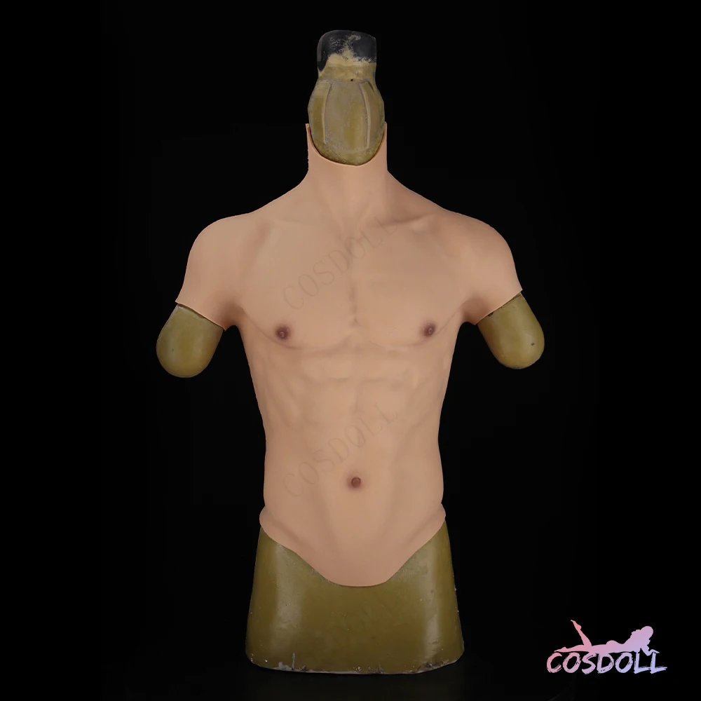 

Silicone Fake Belly Muscle Men's Chest Crossdresser Macho Realistic Artificial Simulation Pectoralis Cosplay crossdress #6-S