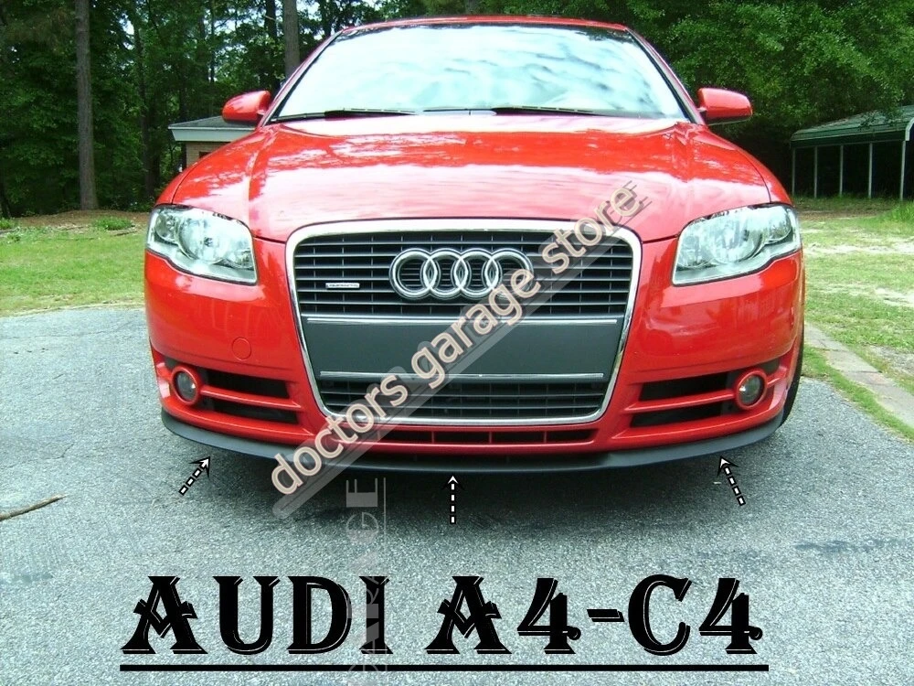 Pour Audi A4 C4 CUPRA R Spoiler avant Lèvre de pare-chocs Euro Spoiler universel 3 pièces Kit carrosserie Accessoire auto Ornement Spoiler