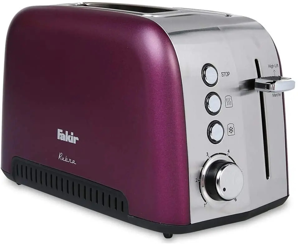 Fakir Rubra Toaster, 980 W, Plastic, Red