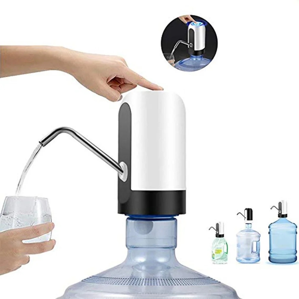 BARAC Dispensador de Agua Electrico, Grifo, Botella, Bomba. Automático Dosificador, Garrafa, para Agua Embotellada, Recargable vía USB