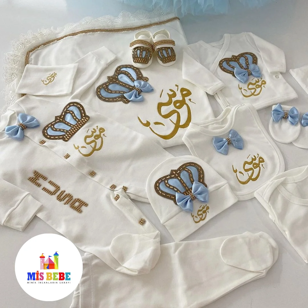 Baby Boy Girl Personalize Newborn Clothing 10-pcs Hospital Outlet Custom Fabric Babies Healthy Safe Outfit Sets Dresses