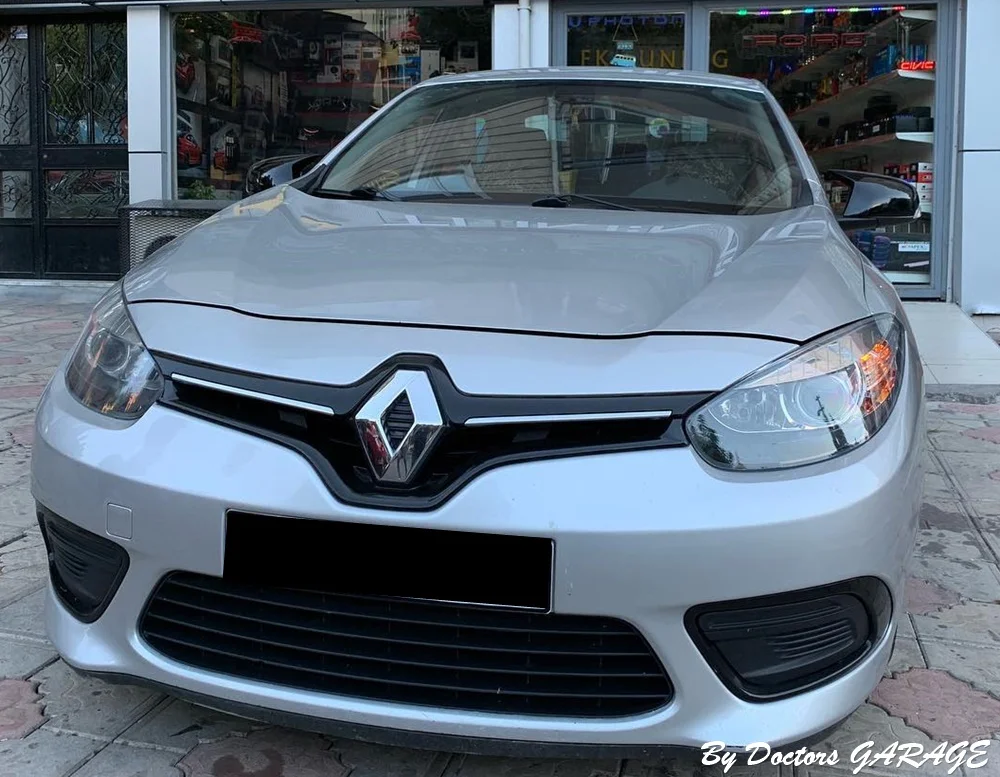 Coques de rétroviseurs noires piano pour Renault Fluence 2009-2015 – Kit carrosserie automobile