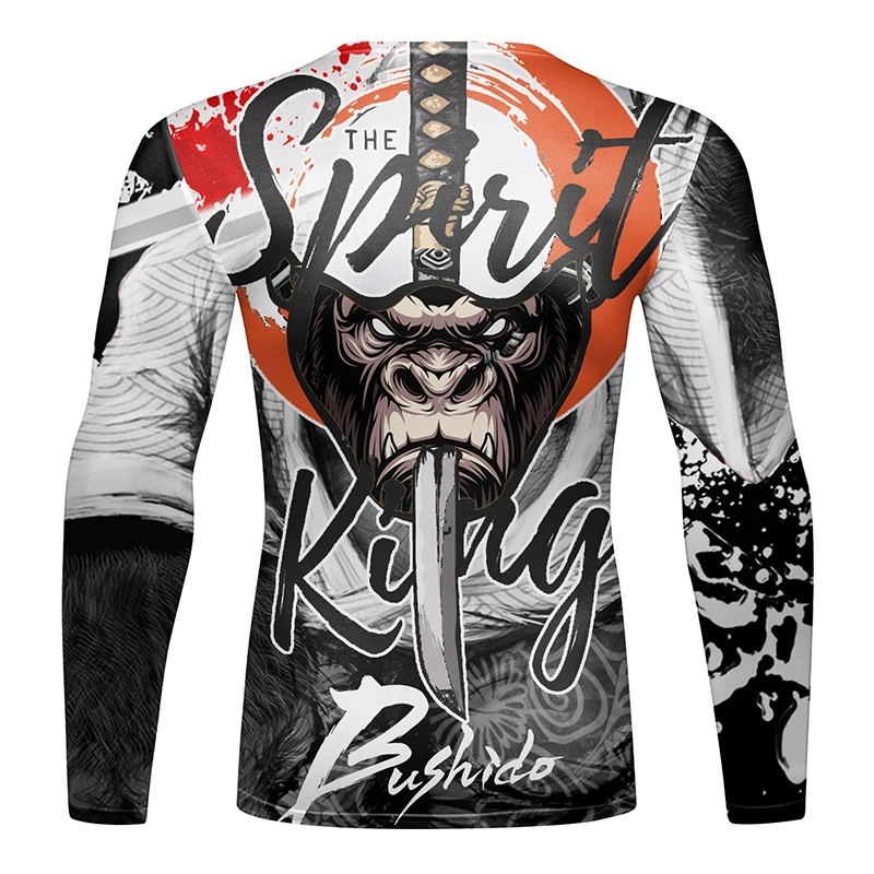 Cody Lundin Tattoo Printed Men kickboxing T-shirts Custom Digital Jiu Jitsu Bjj Rashguard Male Active Wear Training Blouses