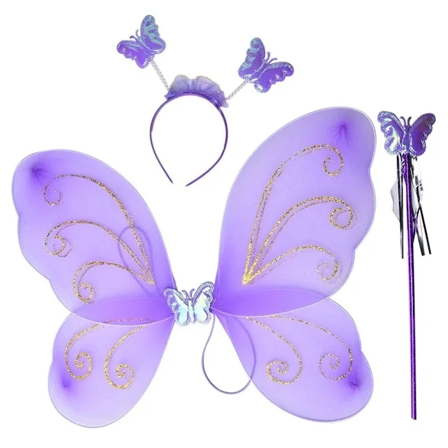 Butterfly Wing Crown Wand Purple Color 431614080