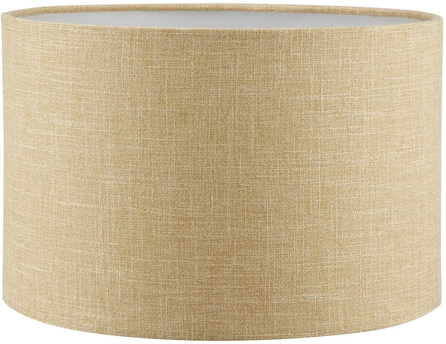 Lampshade Table Lamp Beige Drum Lampshade 25x15x20 Cm Decorative High Quality Special Lampshade Fabric and metal Inner Nes