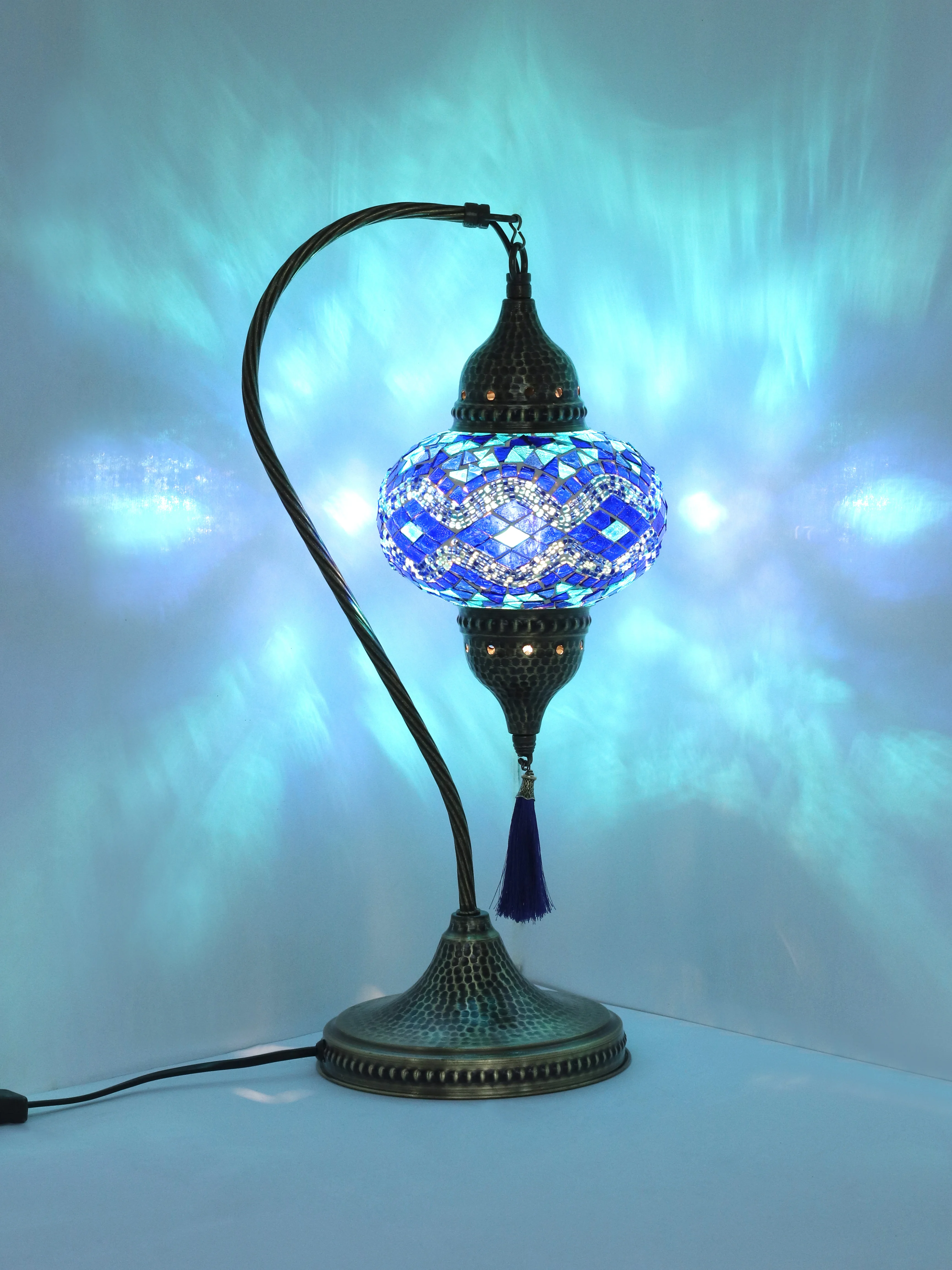 NEW DESIGN-Turkish mosaic bedside table lamp.
