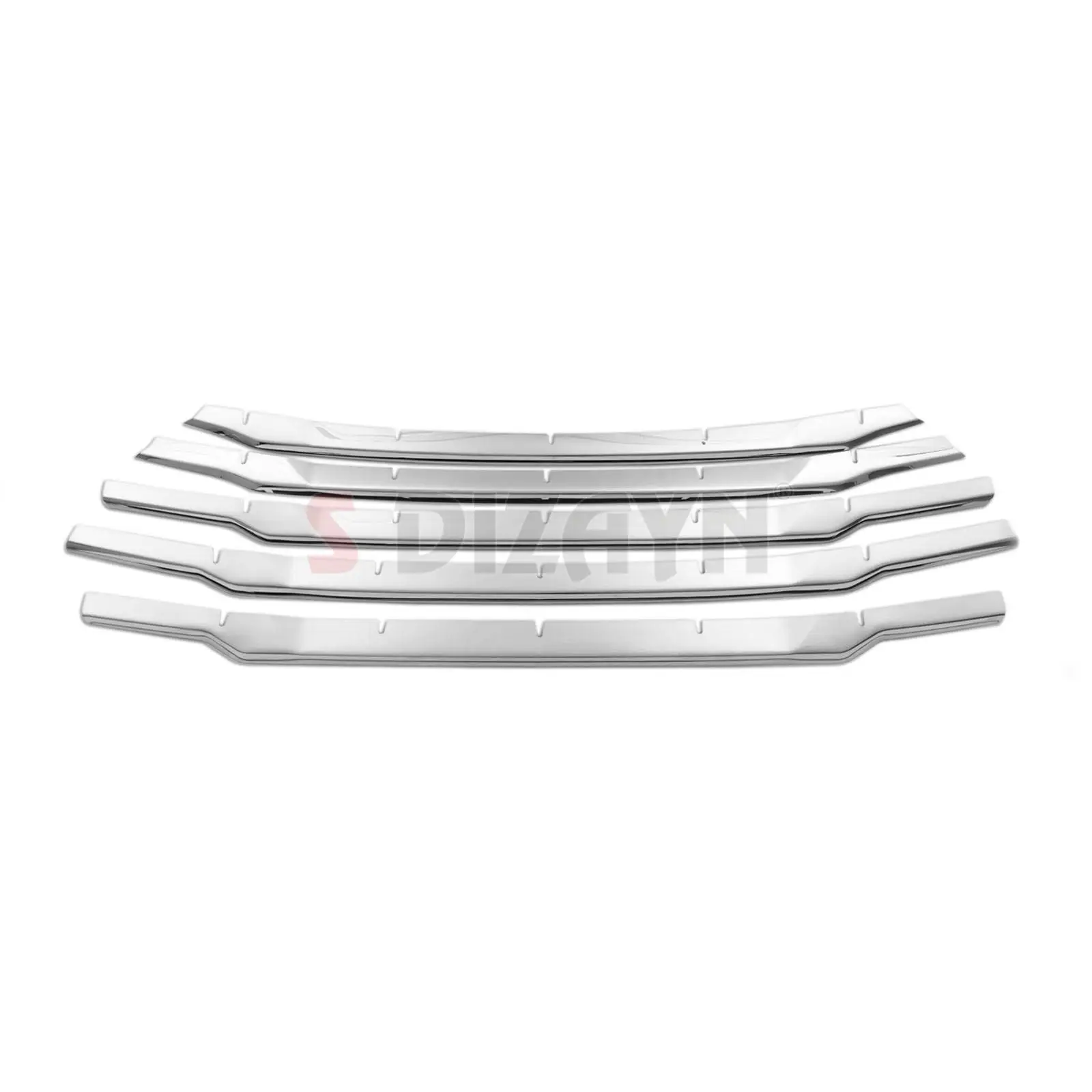 S Dizayn For Ford Courier Chrome Front Grill Stainless Steel 5 Pc Exterior Car Accessories Parts Auto Products Stickers Styling