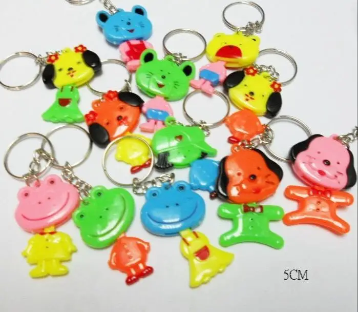 10 pc Bear Dog Moving Head Animal Keychain Ring Cake Decoration Fashion Favour Pinata School Bag Party Favor Gift Birthday Prize