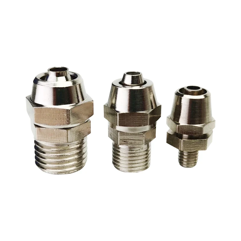 100PC SQuick Joint Coupler Connector OD 4/6/8/10/12mm Hose Tube M5/1/8''/1/4'' 3/8'' 1/2'' Thread Pneumatic Fast twist Fittings