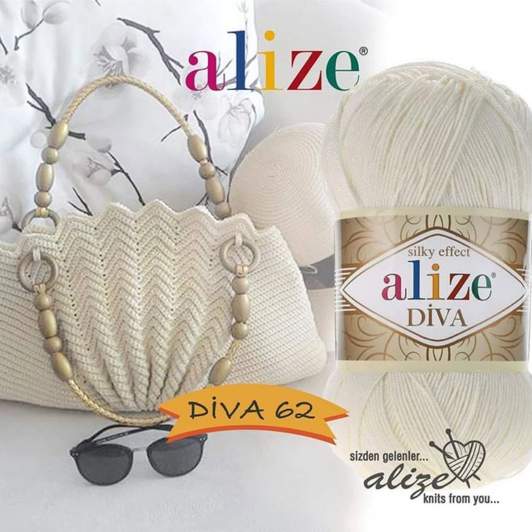 Alize Diva przędza jedwabisty akryl szydełka Bikini ręcznie robione ręcznie DIY akrylowe Bikini miękka bluzka Amigurumi koc sweter