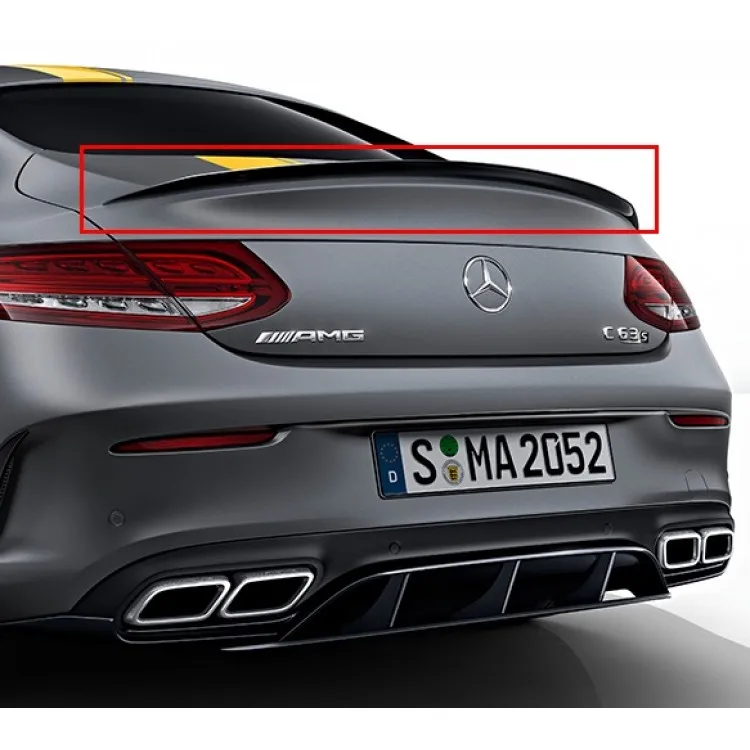 W205 Coupe Spoiler (2015-2018) C63 Amg Style Luggage Windbreaker Plastic For Mercedes Benz C Series