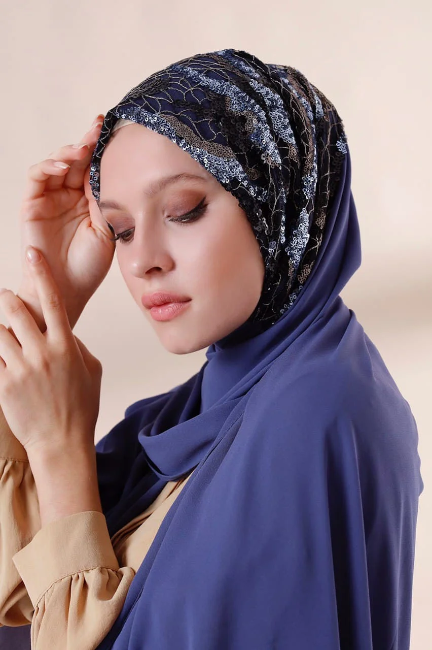 لف Hijab Turban Scarf Combing Hand Made Embroidery Wrap Shawl Stylish Muslim Fashion عمامة Islamic Clothes for Women African