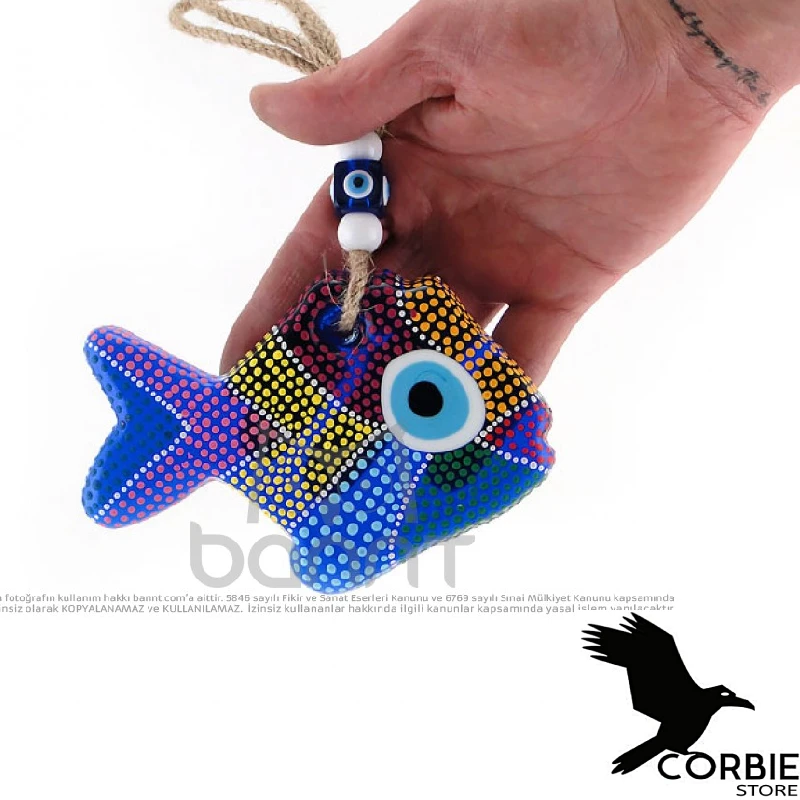 Evil Eye Bead Dotting Fish Glass Bannt Amulet Charm Talisman Spell Incantation High Quality