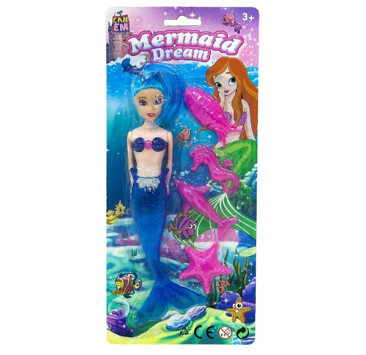 Mermaid Doll illuminated Mermaid Doll lighted-up for girls toy Siren lighted-up for kids toy mermaid figure illuminated children