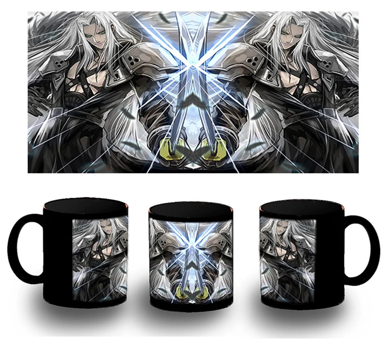 CUP FULLY black FANART CHARACTER RPG SINISTER black mug