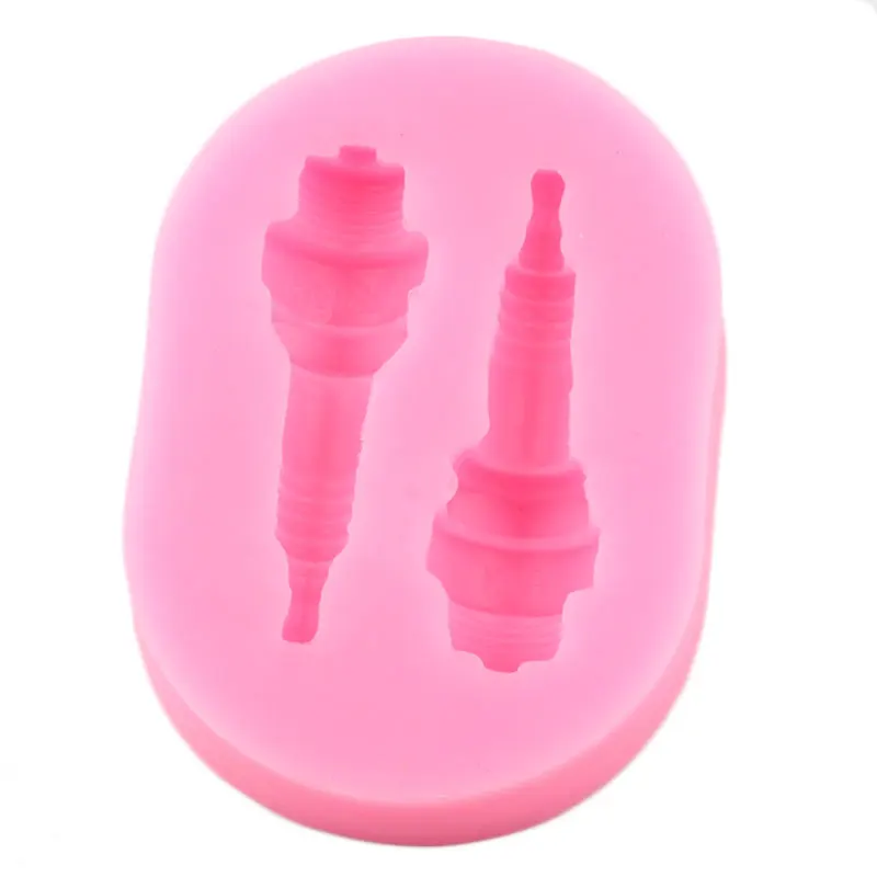 Spark Plugs Silicone Molds Hardware Tools Steampunk Baby Birthday Fondant Cake Decorating Tools Candy Chocolate Gumpaste Moulds